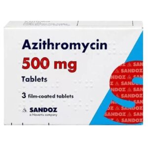Azithromycin 500mg Film-coated Tablets (3 Tablets)
